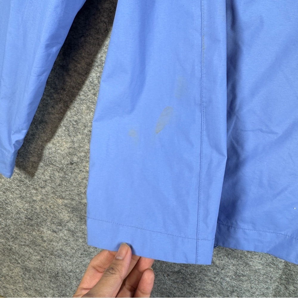 Orage Blue Hooded WaterproofJacket Size M Outdoor Rain Shell Coat Gorp Hiking - Picture 13 of 16